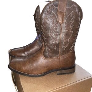 Luv Men's Western Cowboy Boots Size 9 Brown  Rodeo Style